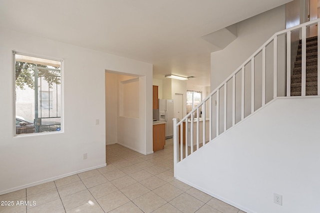 interior space featuring tile patterned floors