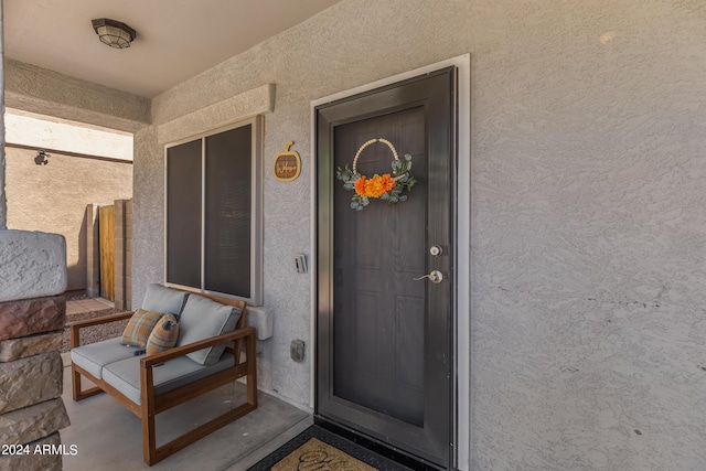 7715 S 69th Ln, Laveen, AZ 85339 - doorway to property with stucco siding