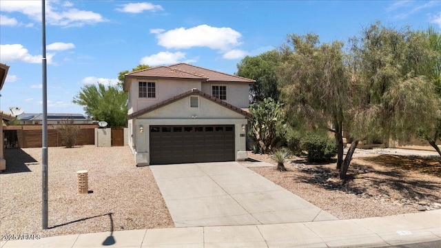 180 S 18th St, Coolidge, AZ 85128 - view of front of house with concrete driveway, stucco siding, and a garage