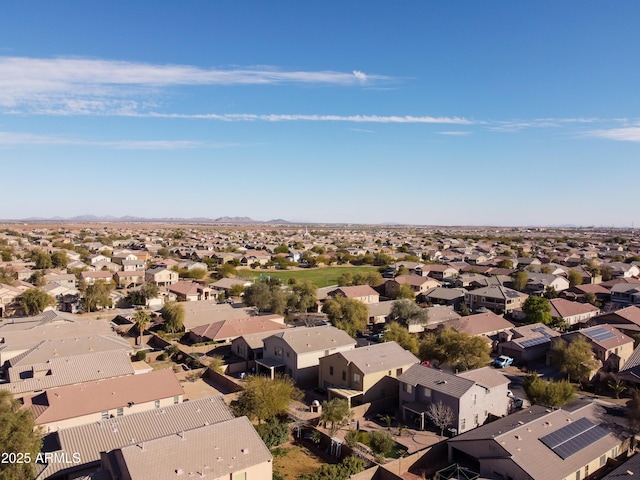 drone / aerial view featuring a residential view