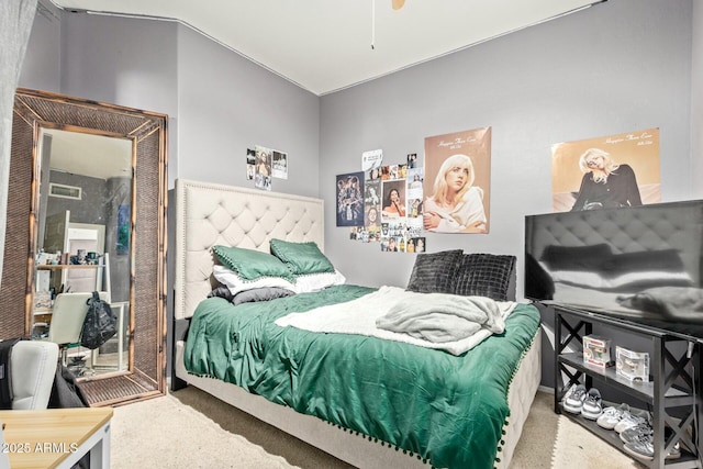 bedroom with carpet floors