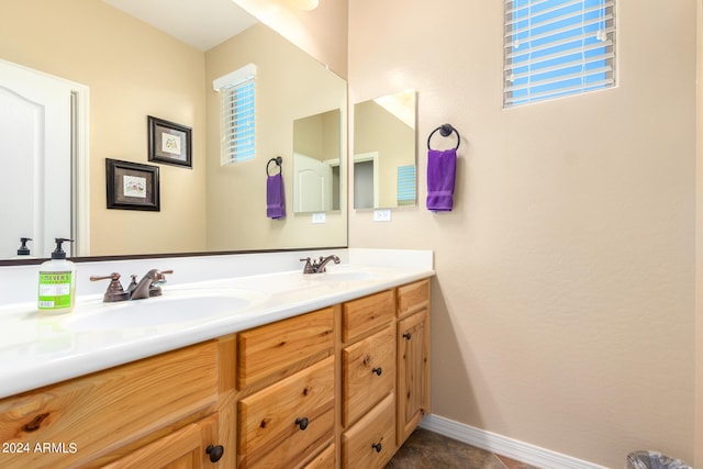 bathroom featuring vanity