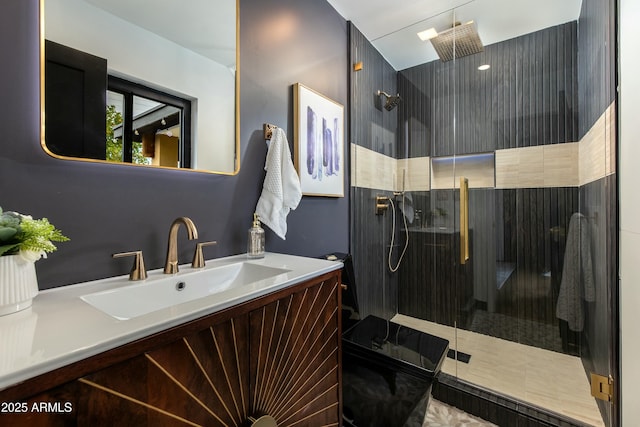 8419 E Rancho Vista Dr, Scottsdale, AZ 85251 - full bath with a shower stall and vanity
