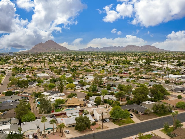 8419 E Rancho Vista Dr, Scottsdale, AZ 85251 - bird's eye view featuring a residential view and a mountain view