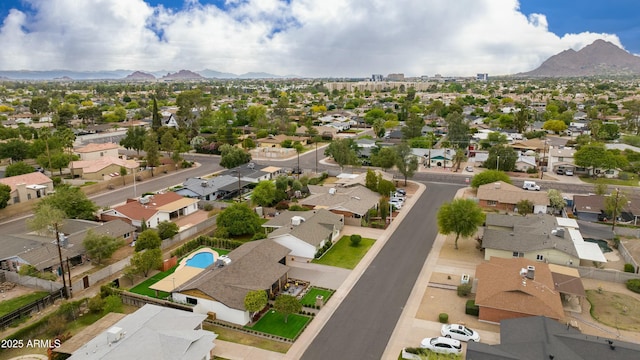 8419 E Rancho Vista Dr, Scottsdale, AZ 85251 - bird's eye view with a mountain view and a residential view