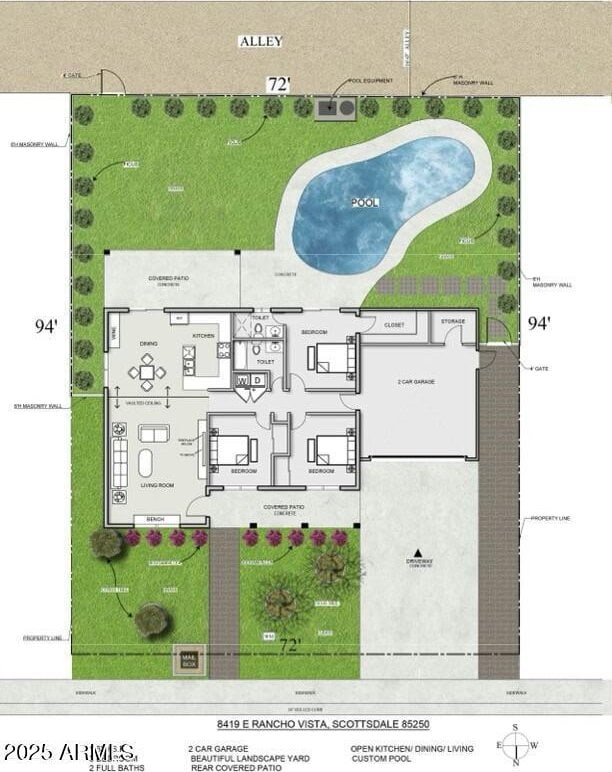 8419 E Rancho Vista Dr, Scottsdale, AZ 85251 - floor plan