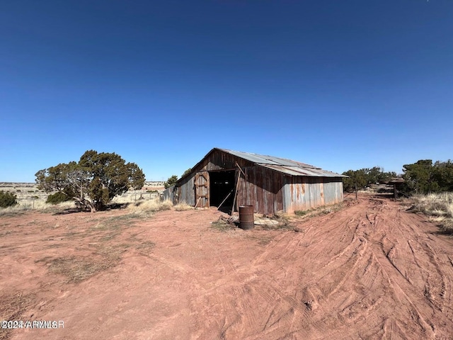 view of outdoor structure