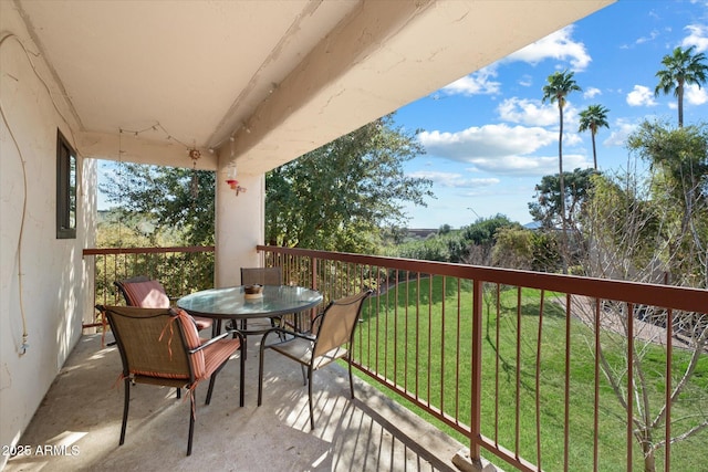 view of balcony