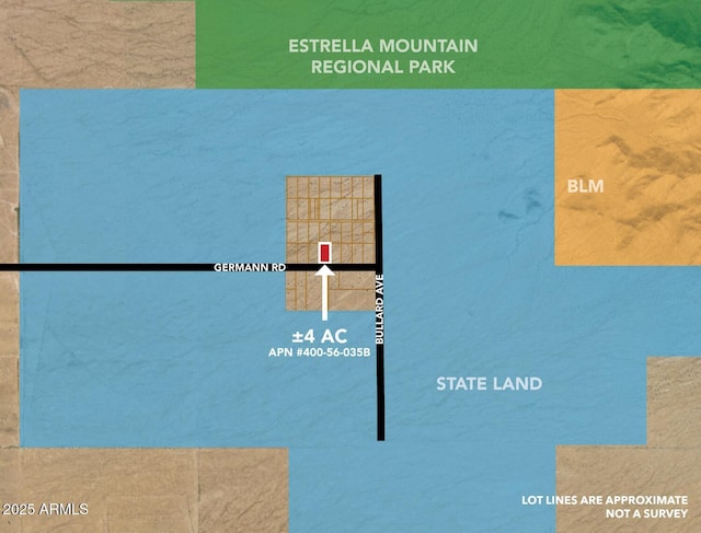 4ACRES W German Rd -, Unit Goodyear AZ, 85338 land for sale