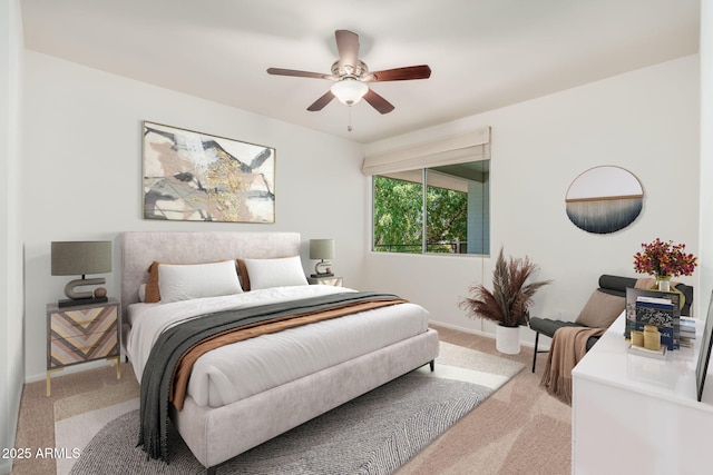 330 W Maryland Ave Unit 207, Phoenix, AZ 85013 - bedroom with light carpet and ceiling fan