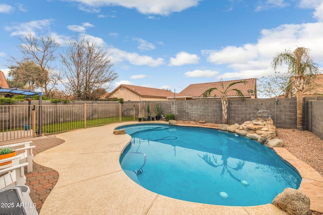 view of pool with a patio