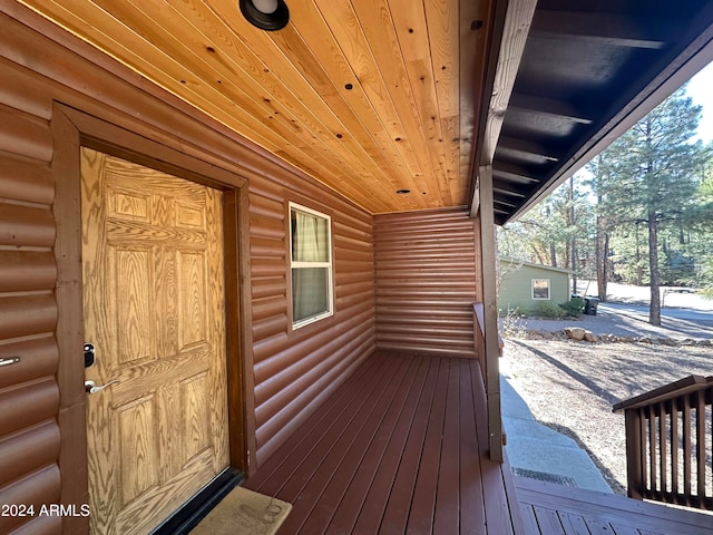 view of wooden terrace