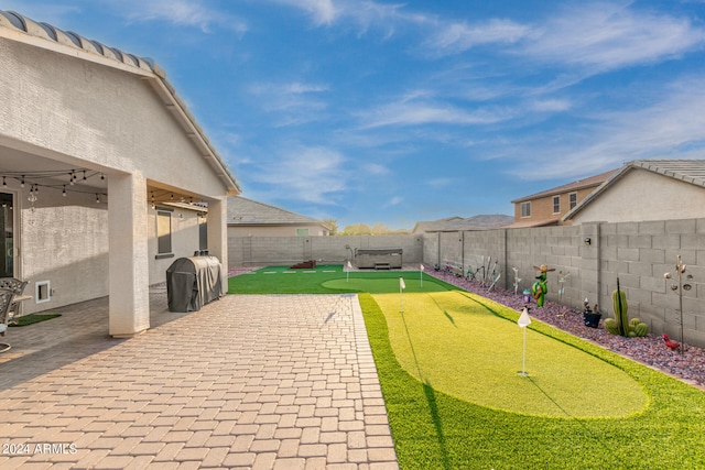 view of yard with a patio