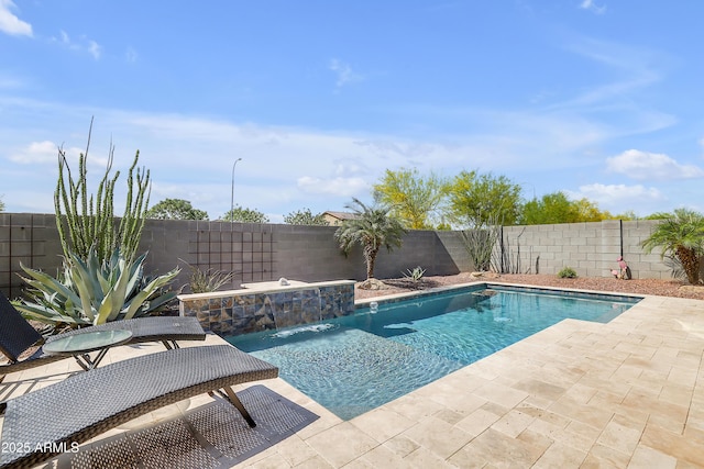 4229 W Magdalena Ln, Laveen, AZ 85339 - view of pool featuring a patio, a fenced in pool, and a fenced backyard