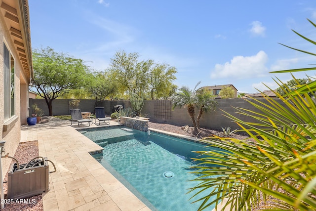 4229 W Magdalena Ln, Laveen, AZ 85339 - view of pool featuring a fenced in pool, a fenced backyard, and a patio area