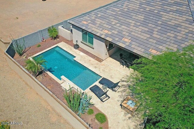 4229 W Magdalena Ln, Laveen, AZ 85339 - view of pool with a fenced in pool, a fenced backyard, and a patio area