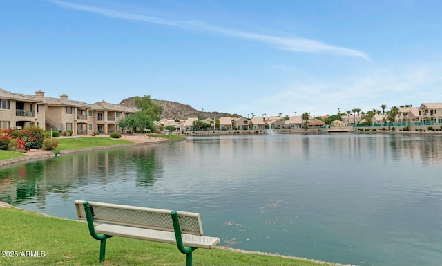 water view with a residential view