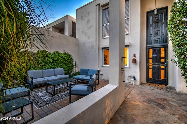 view of patio / terrace with an outdoor hangout area