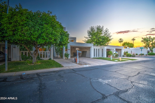 view of front of house featuring a garage