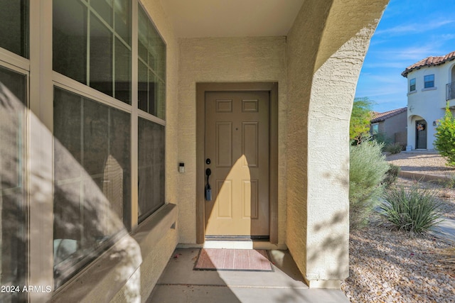 view of entrance to property