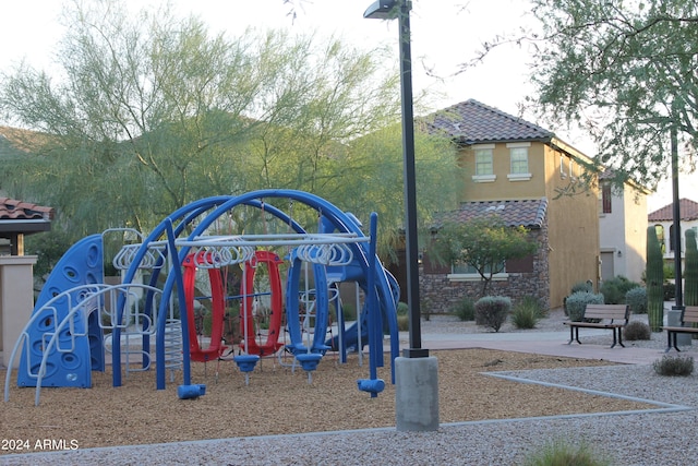 view of play area