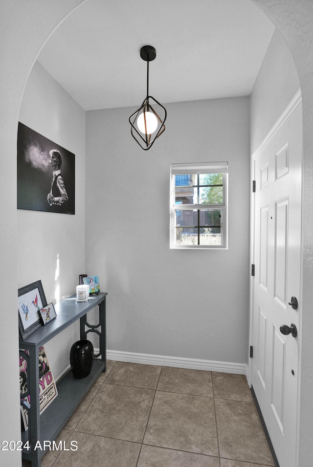 interior space featuring tile patterned floors