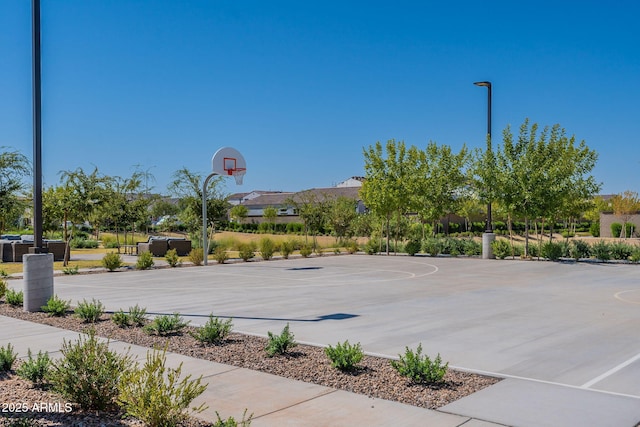 view of sport court with community basketball court