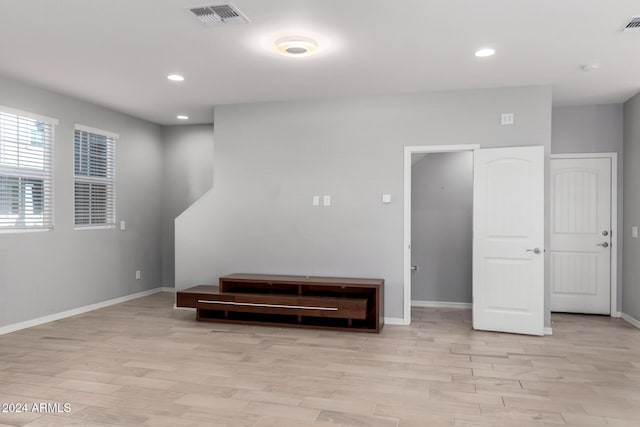 interior space featuring light hardwood / wood-style floors