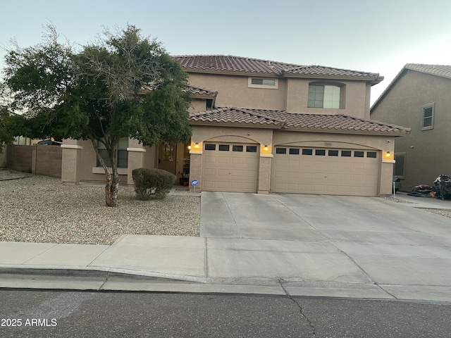 view of front of house featuring a garage