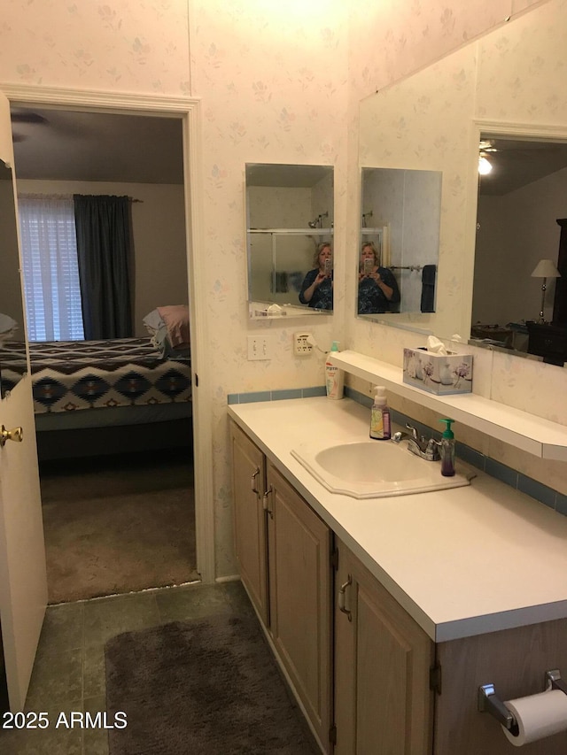 bathroom with vanity