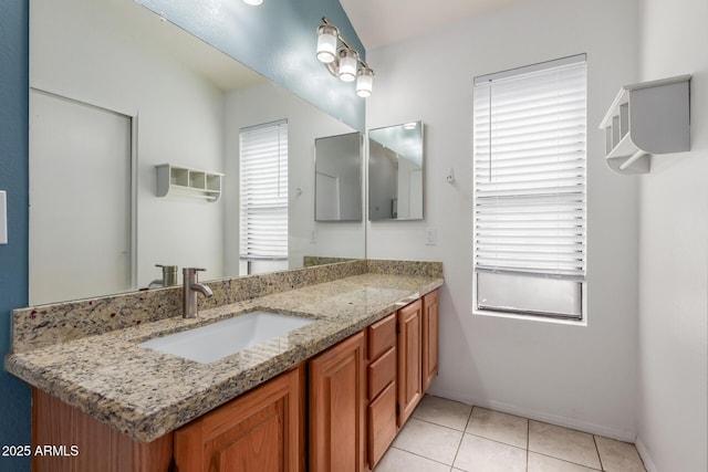 1425 E Commerce Ave, Gilbert, AZ 85234 - bathroom featuring vanity, tile patterned flooring, and baseboards