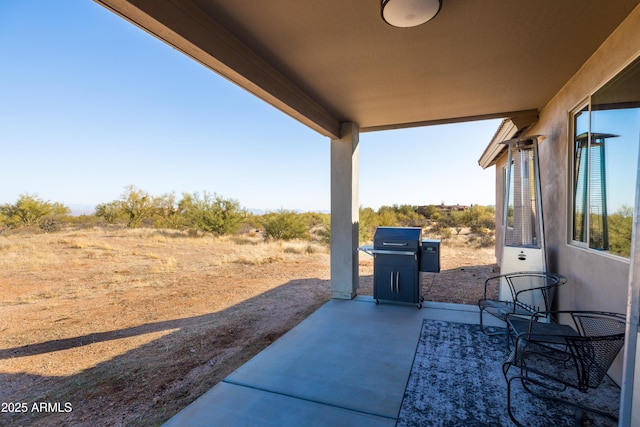 view of patio with grilling area