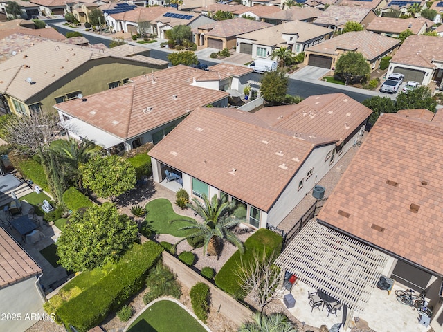 bird's eye view with a residential view