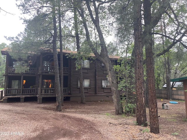 view of rear view of property