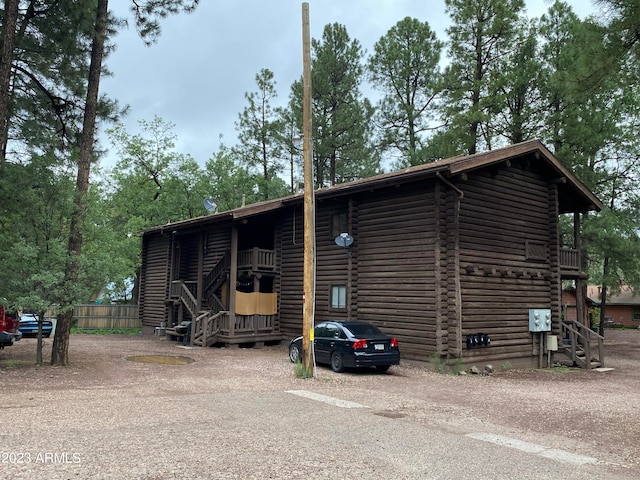 view of side of property