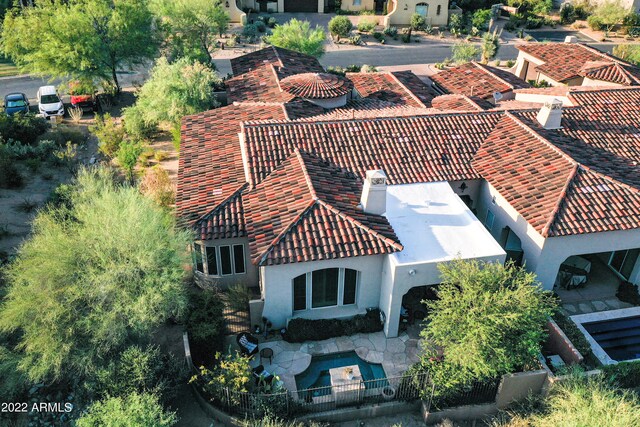 birds eye view of property