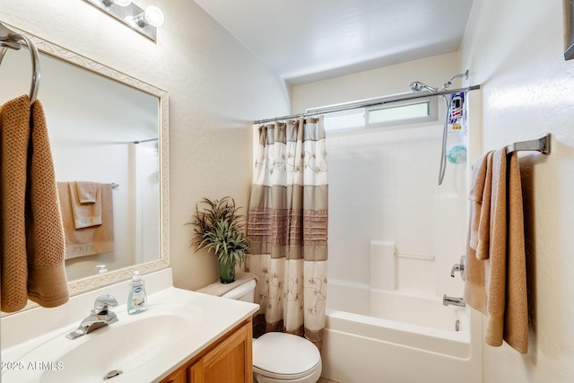 12318 W Bloomfield Rd, El Mirage, AZ 85335 - full bath featuring shower / bath combo with shower curtain, vanity, and toilet