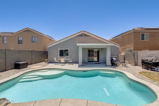 12318 W Bloomfield Rd, El Mirage, AZ 85335 - view of swimming pool featuring a fenced backyard and a patio area