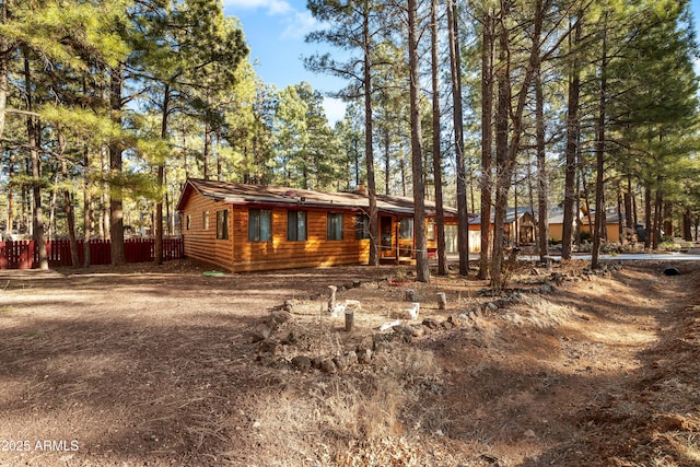 view of front of home