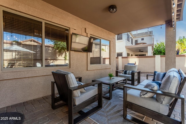 view of patio / terrace featuring outdoor lounge area