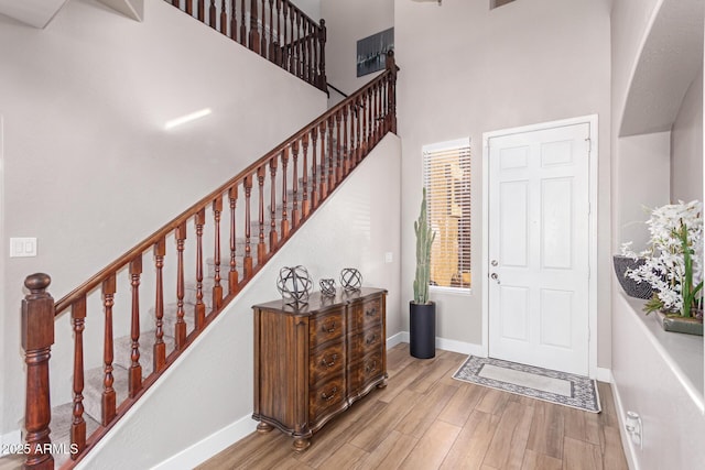 entrance foyer with a high ceiling