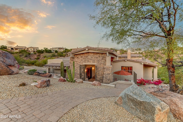 view of mediterranean / spanish-style house