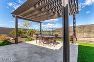 view of patio / terrace with a pergola