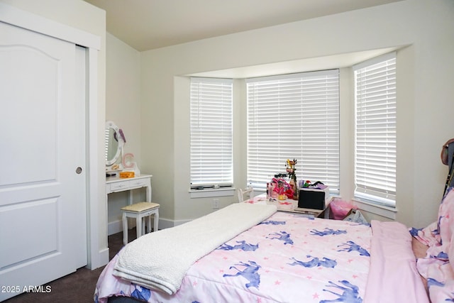 bedroom featuring a closet