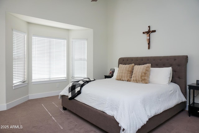 bedroom featuring carpet