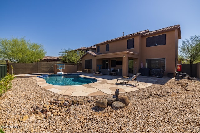 view of pool with a patio