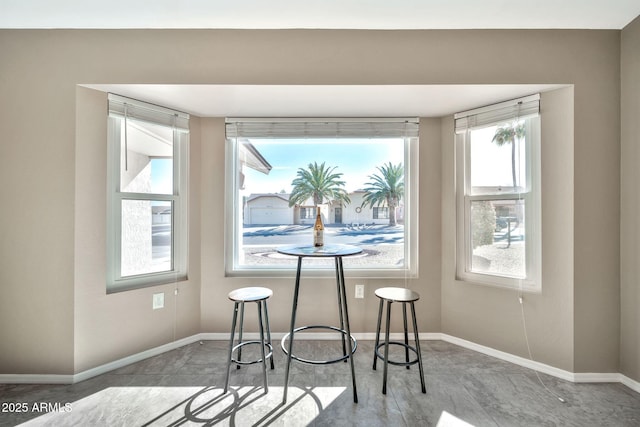 view of dining area