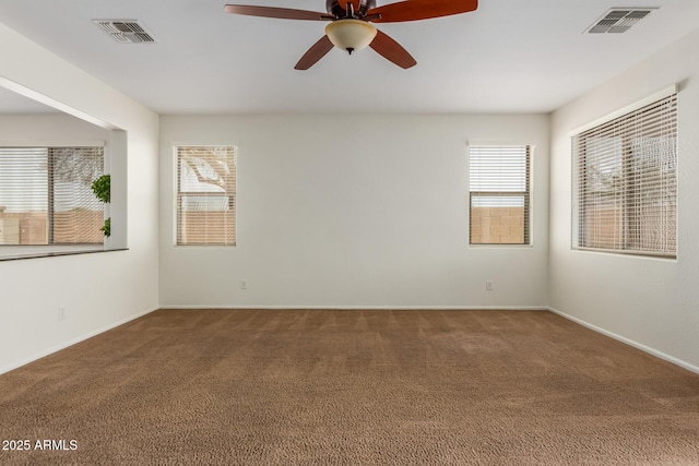 871 E Melanie St, San Tan Valley, AZ 85140 - carpeted empty room featuring a ceiling fan and baseboards