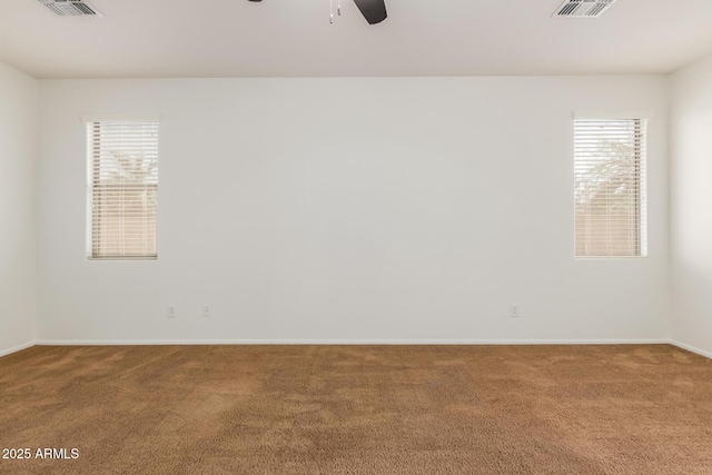 871 E Melanie St, San Tan Valley, AZ 85140 - carpeted empty room with a ceiling fan, plenty of natural light, and baseboards
