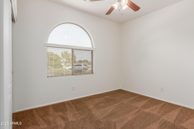 871 E Melanie St, San Tan Valley, AZ 85140 - carpeted spare room featuring a ceiling fan and baseboards